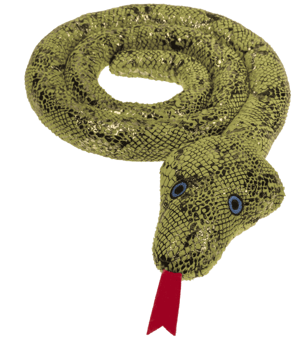 Serpiente de peluche, 114 cm de largo