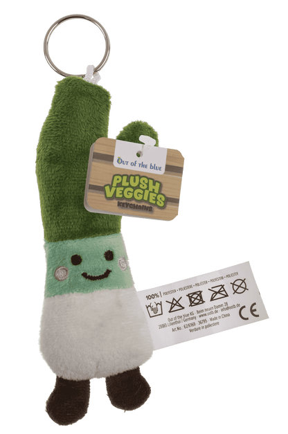 Metal keychain, plush vegetable,