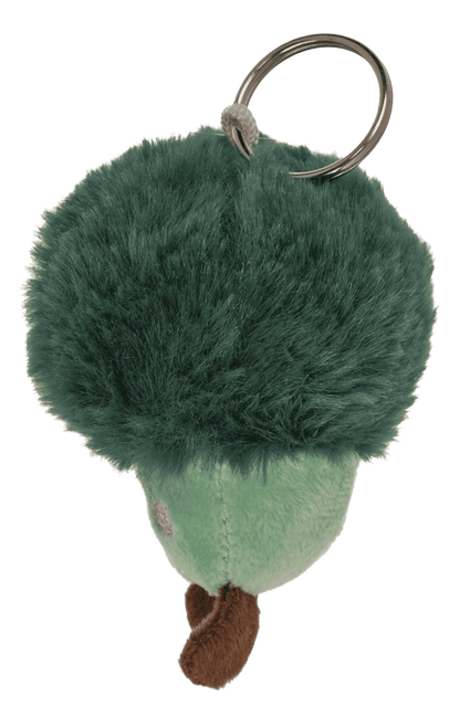 Metal keychain, plush vegetable,