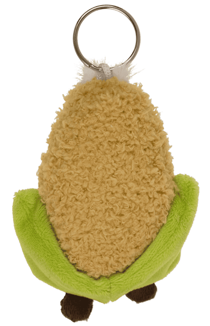 Metal keychain, plush vegetable,