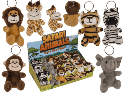 Metal keychain, Safari Animals,