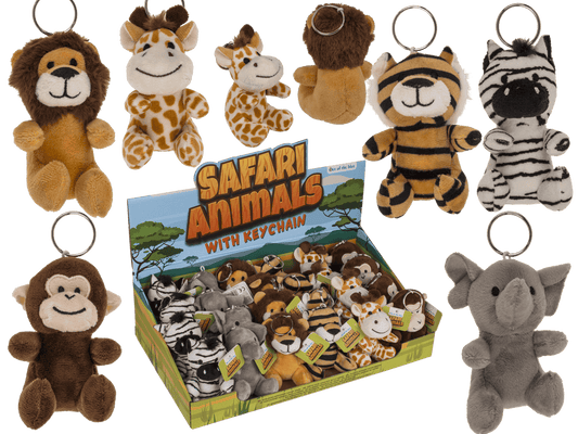 Metal keychain, Safari Animals,