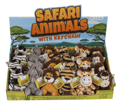Metal keychain, Safari Animals,