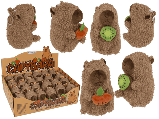 Metal keychain, Plush-Capybara,