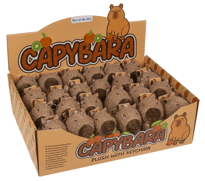 Metal keychain, Plush-Capybara,