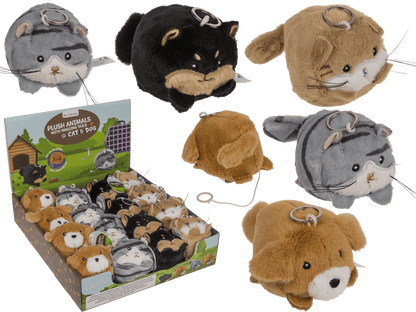 Plush Animals with wagging tails,