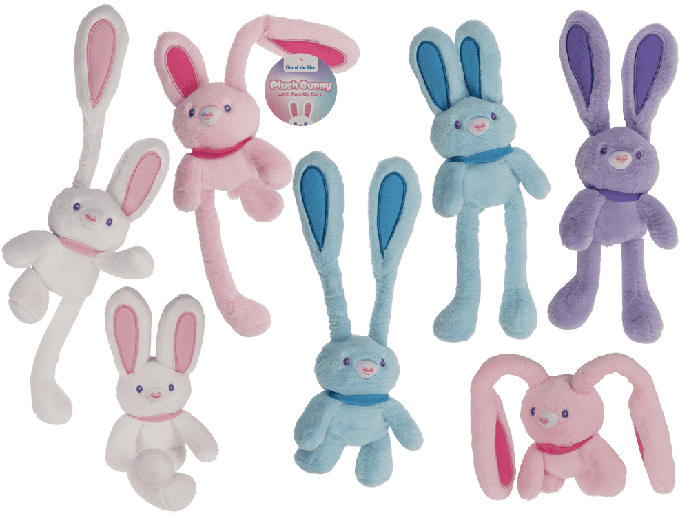 Plush Bunny with Pop-up Ears,