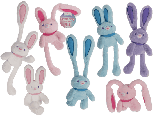 Plush Bunny with Pop-up Ears,