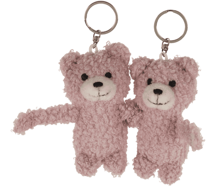 Metal keychain, Bears Hugging,