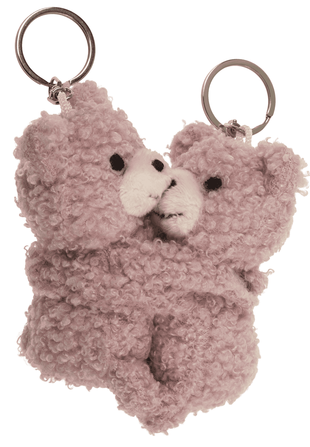 Metal keychain, Bears Hugging,
