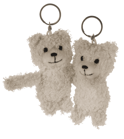 Metal keychain, Bears Hugging,