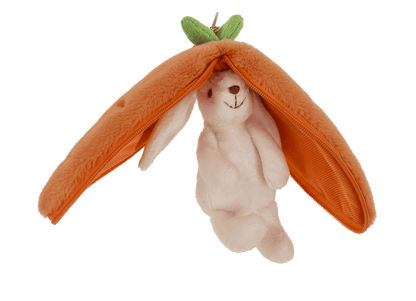Metal-Keyring, Plush Folding rabbit