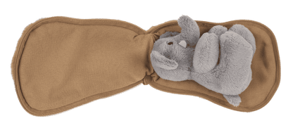Metal-Keyring, Plush Folding Elefant