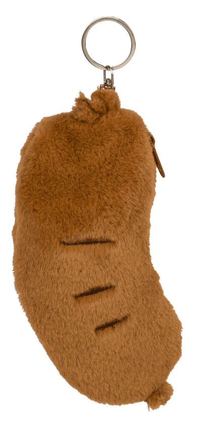 Metal-Keyring, Plush Folding Dog