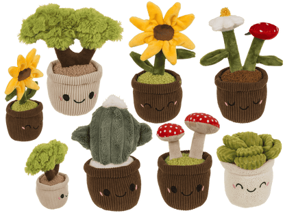 Plush-Kawaii, Flowers in Pots,