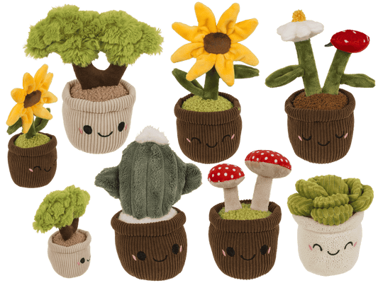 Plush-Kawaii, Flowers in Pots,