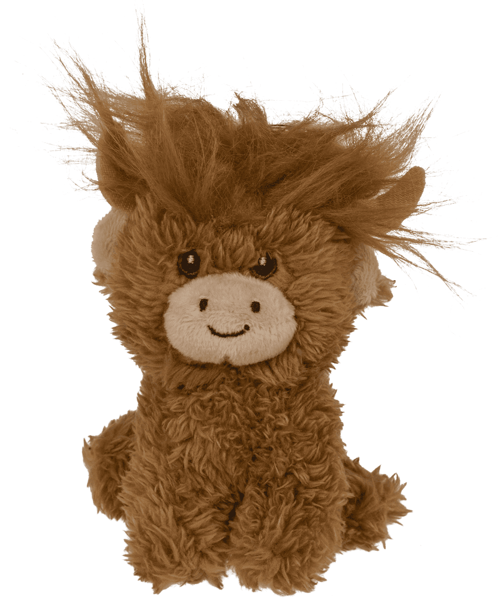 Keychain, Plush highland Cow, 10 cm,