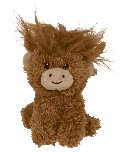 Keychain, Plush highland Cow, 10 cm,
