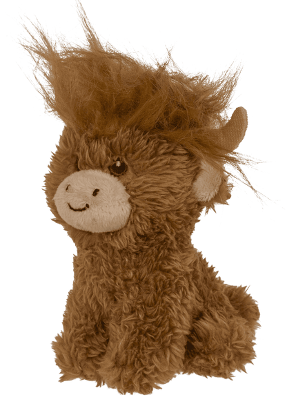 Keychain, Plush highland Cow, 10 cm,