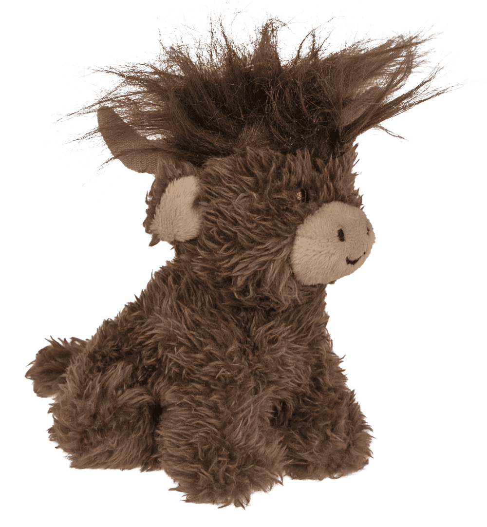 Keychain, Plush highland Cow, 10 cm,