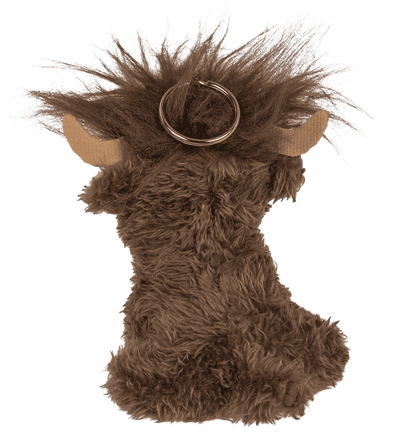 Keychain, Plush highland Cow, 10 cm,