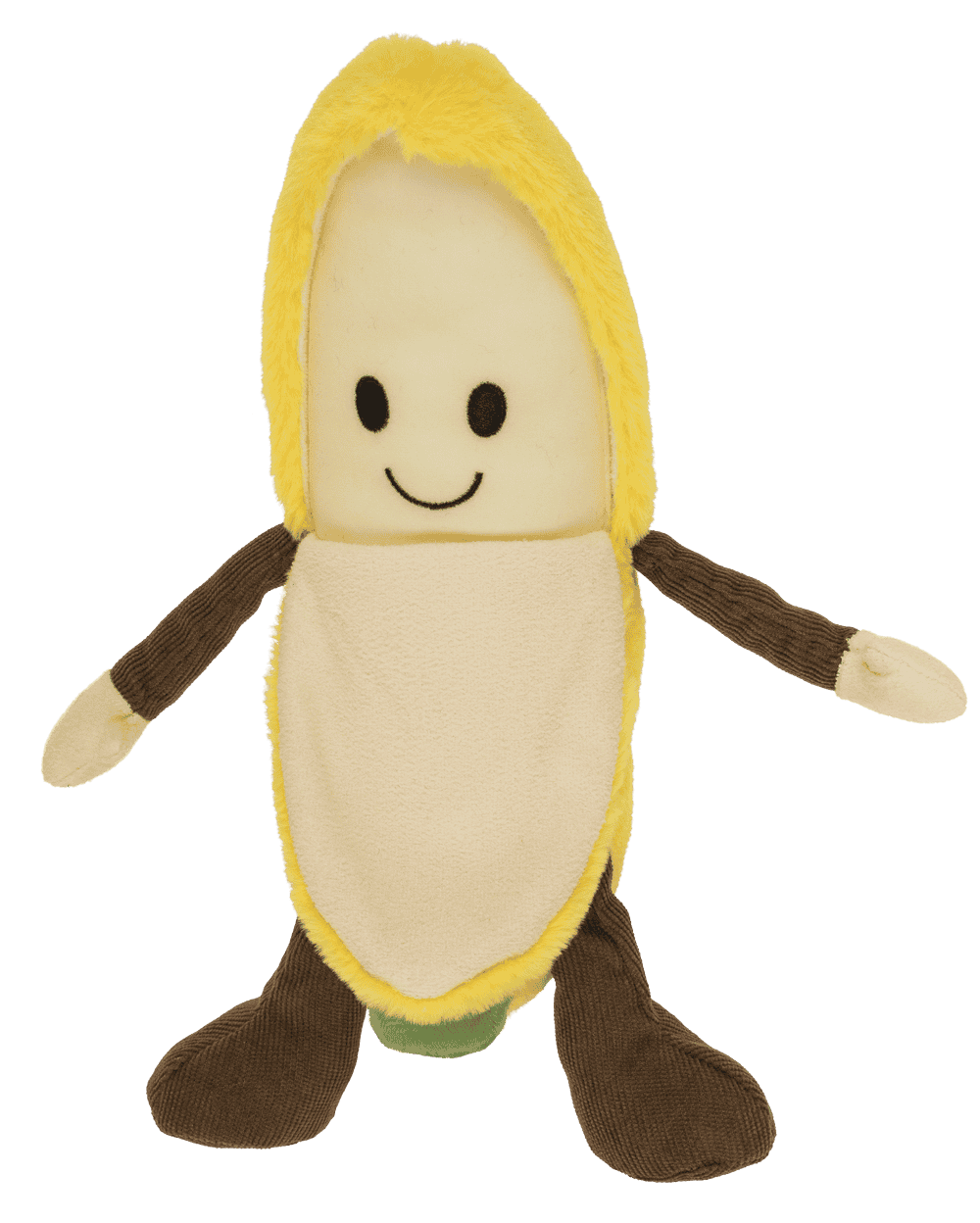 Plush banana, peelable,