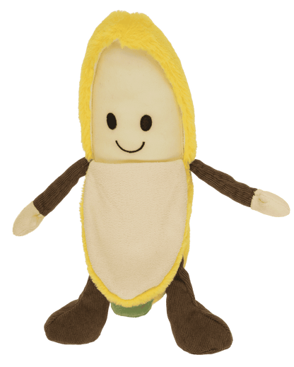 Plush banana, peelable,