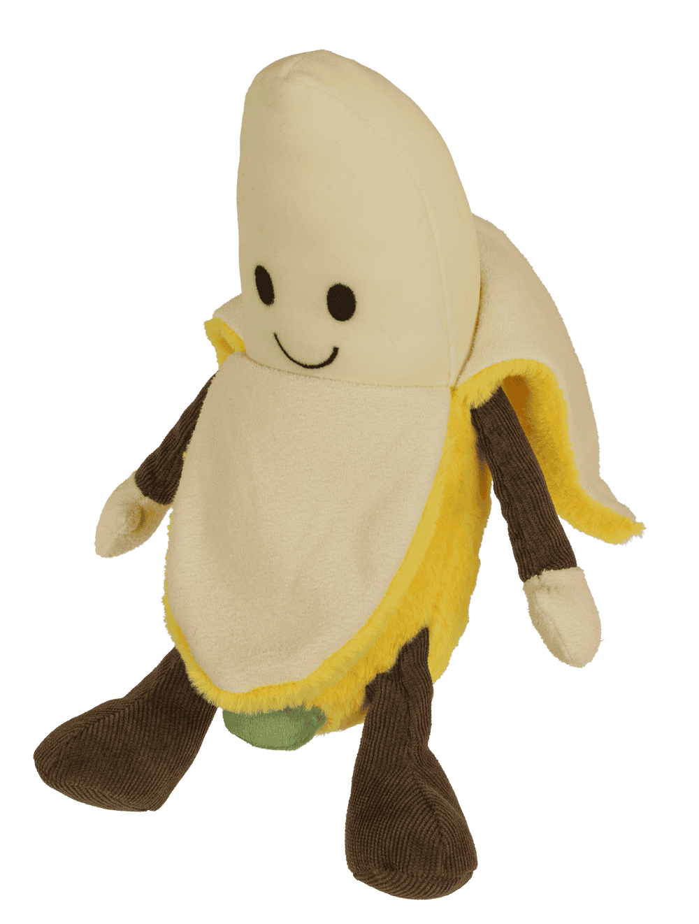 Plush banana, peelable,