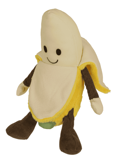 Plush banana, peelable,