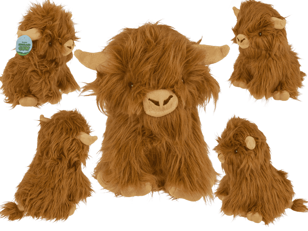 Plush highland cow, ca. 22 cm,