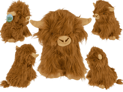 Plush highland cow, ca. 22 cm,