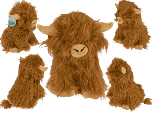 Plush highland cow, ca. 22 cm,