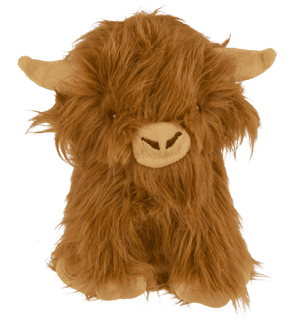Plush highland cow, ca. 22 cm,