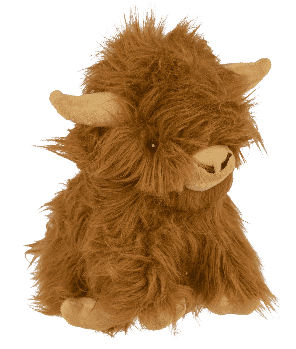 Plush highland cow, ca. 22 cm,