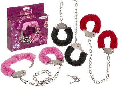 Plush leg cuffs,