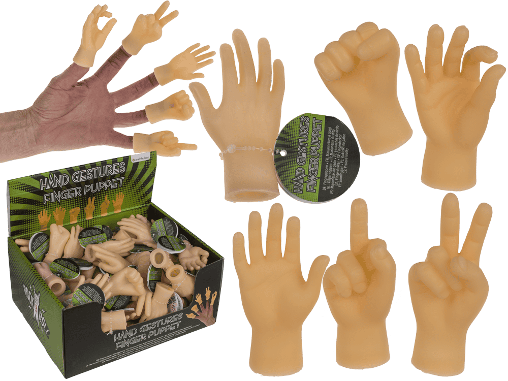 Finger puppet, Hand Gestures, ca. 6-8 cm,