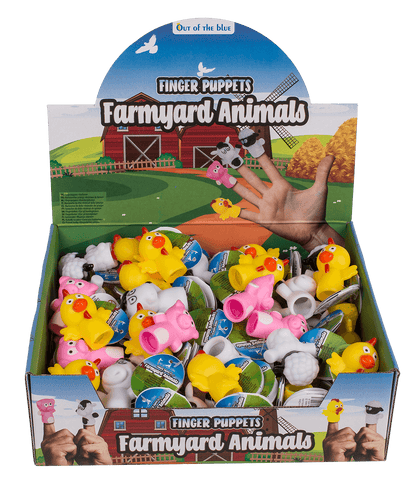 Finger puppet, Farmyard animals, 6-8 cm,