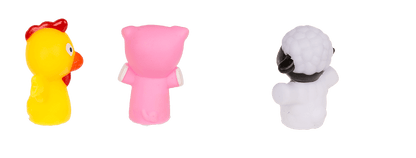 Finger puppet, Farmyard animals, 6-8 cm,