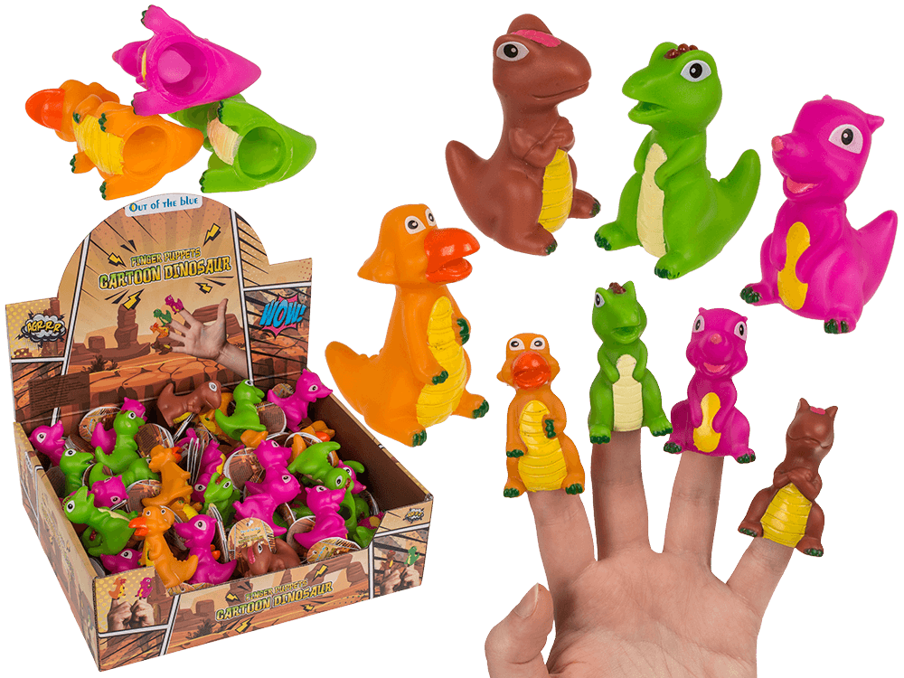 Finger puppet, Cartoon Dinisaur, 6-8 cm,