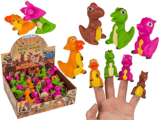 Finger puppet, Cartoon Dinisaur, 6-8 cm,