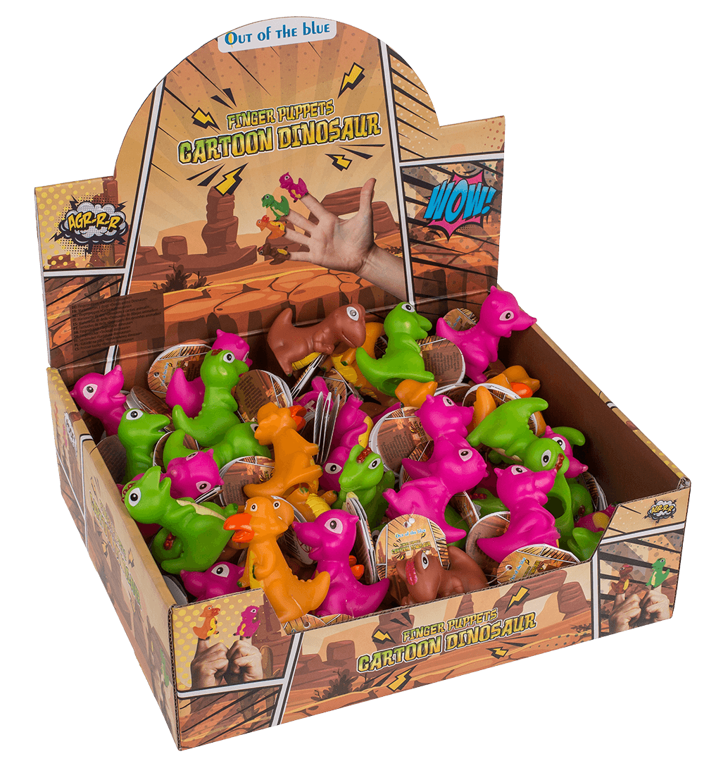 Finger puppet, Cartoon Dinisaur, 6-8 cm,