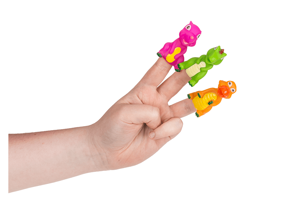 Finger puppet, Cartoon Dinisaur, 6-8 cm,