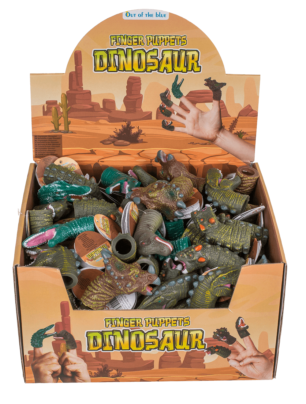 Finger puppet, Dinisaur, 6-8 cm,