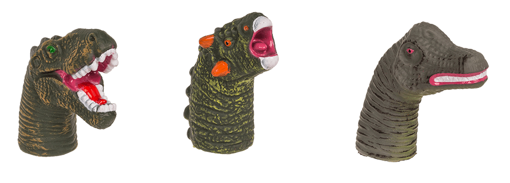 Finger puppet, Dinisaur, 6-8 cm,
