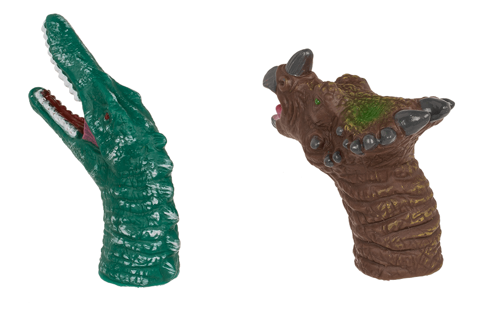 Finger puppet, Dinisaur, 6-8 cm,