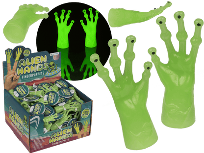 Finger puppet, Alien-Hands, Glow in the Dark,