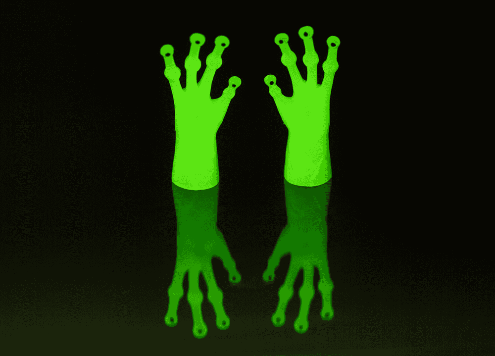 Finger puppet, Alien-Hands, Glow in the Dark,