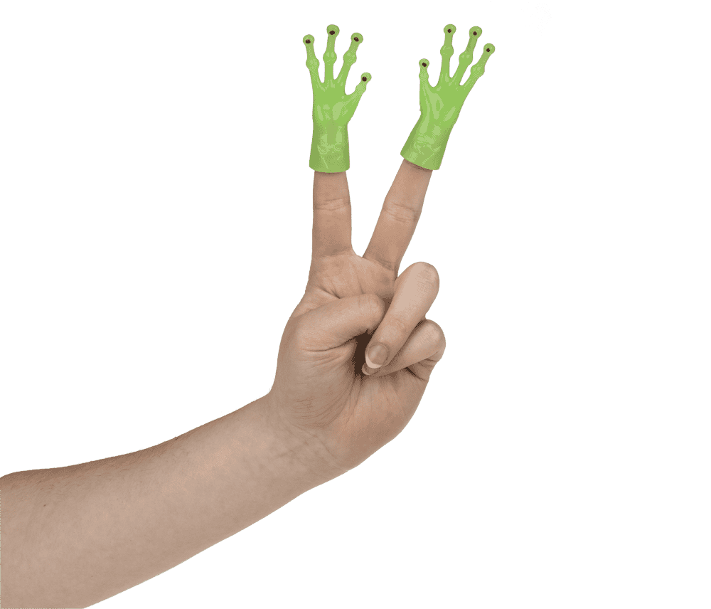 Finger puppet, Alien-Hands, Glow in the Dark,