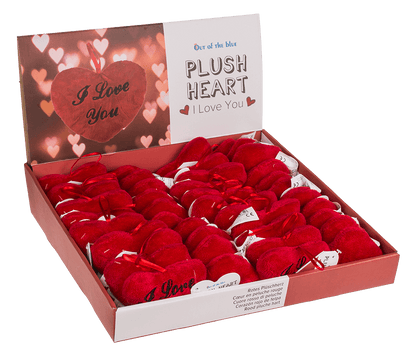 Red plush heart, I love you,