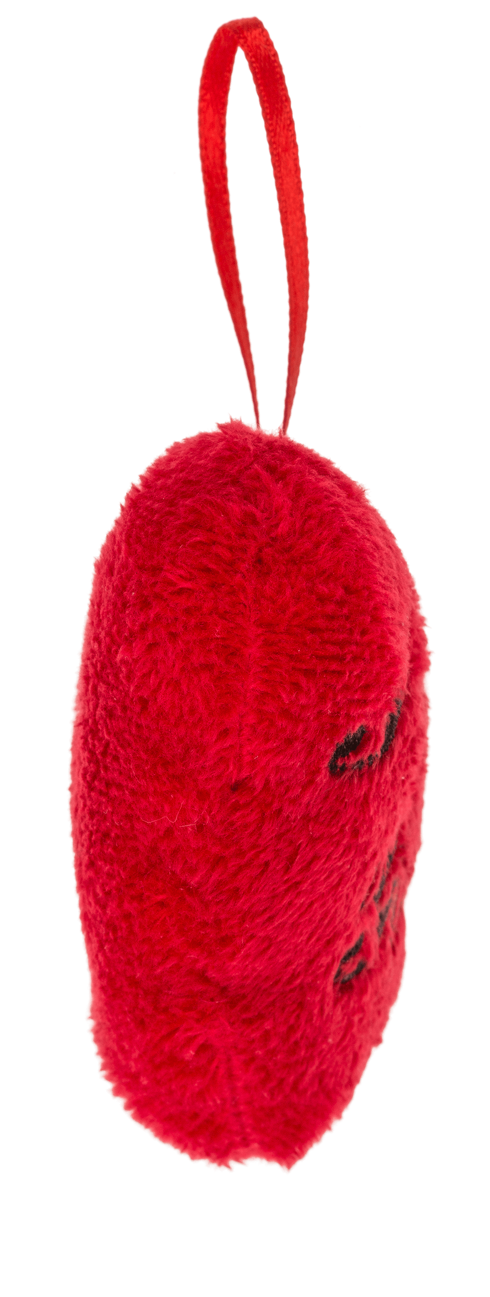 Red plush heart, I love you,